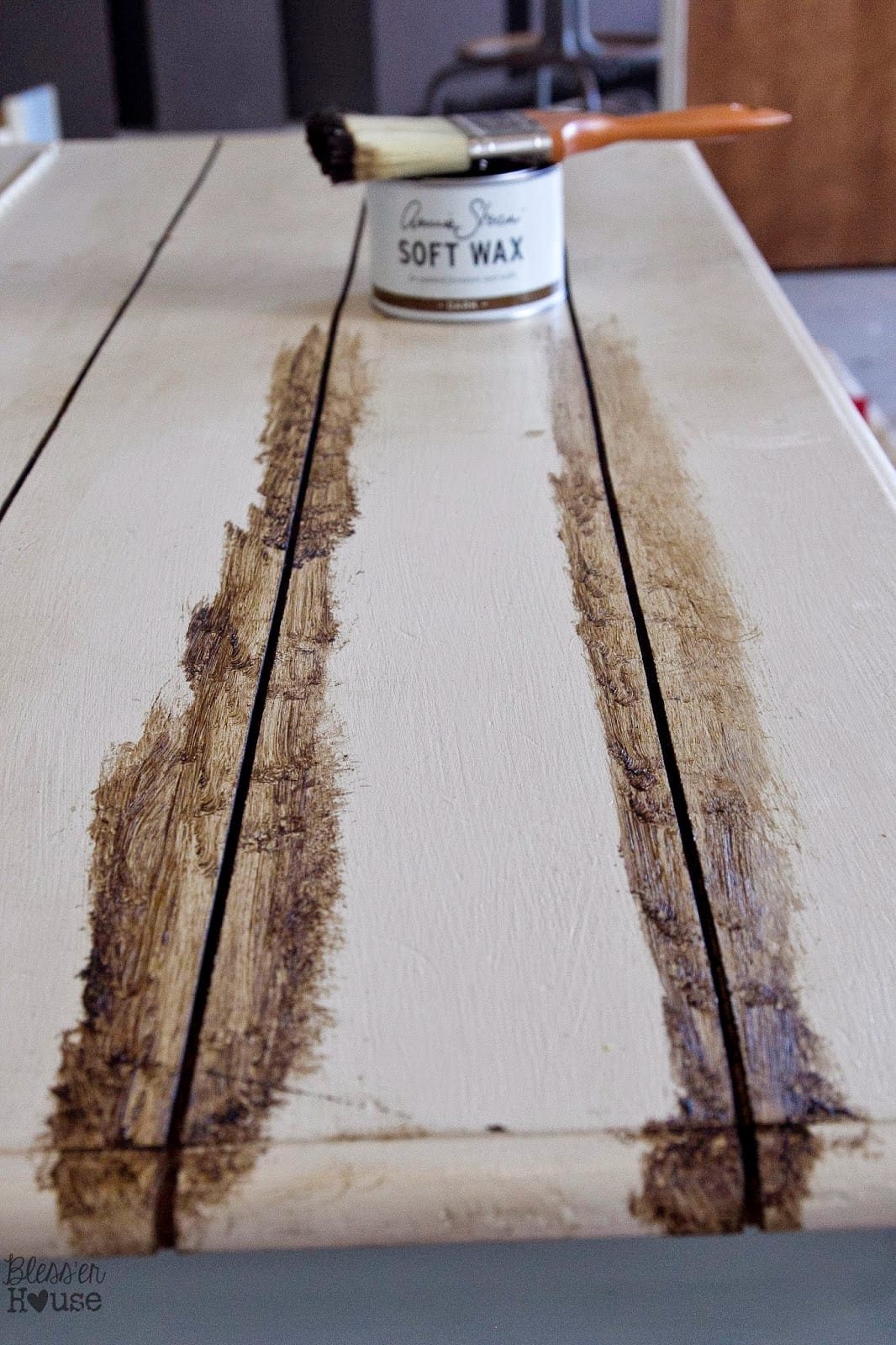 DIY Faux Planked Card Catalog Coffee Table | unigumushane.com