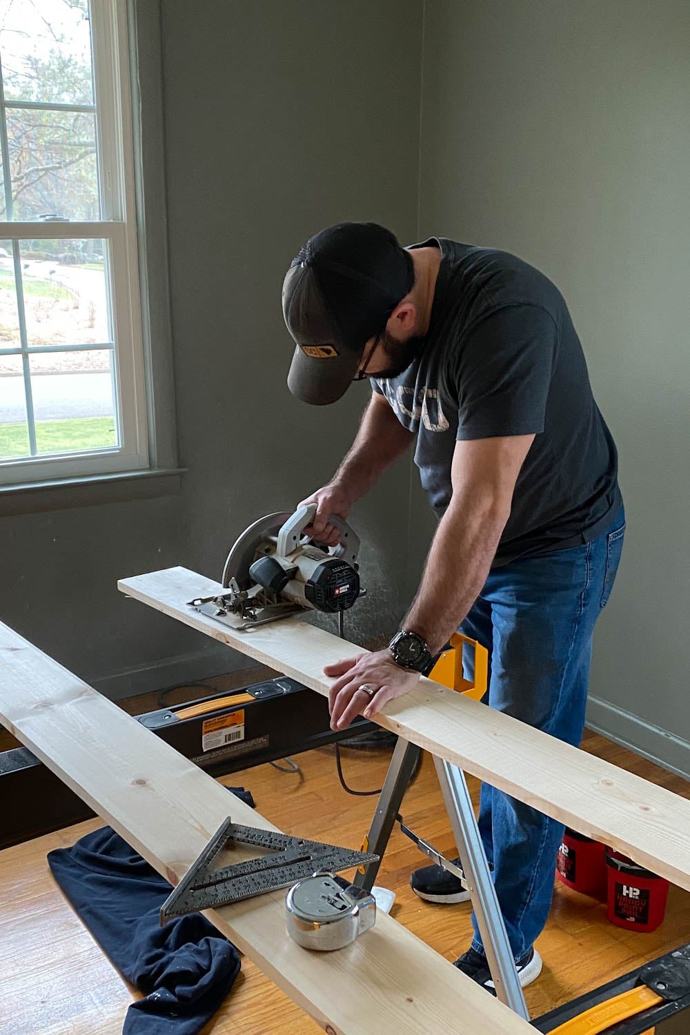cutting boards to use as spacers