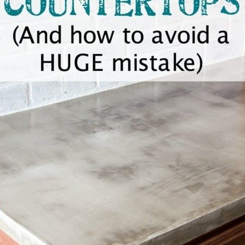 DIY Feather Finish Concrete Countertops and How to Avoid a Huge Mistake | unigumushane.com - A thorough step-by-step tutorial with useful tips and advice on what not to do.