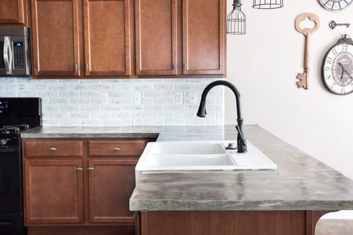 How to DIY Concrete Countertops Over Old Laminate