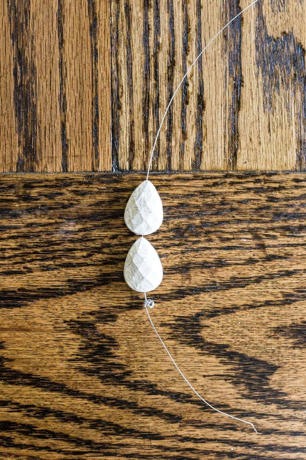 DIY chandelier beads for French sconce