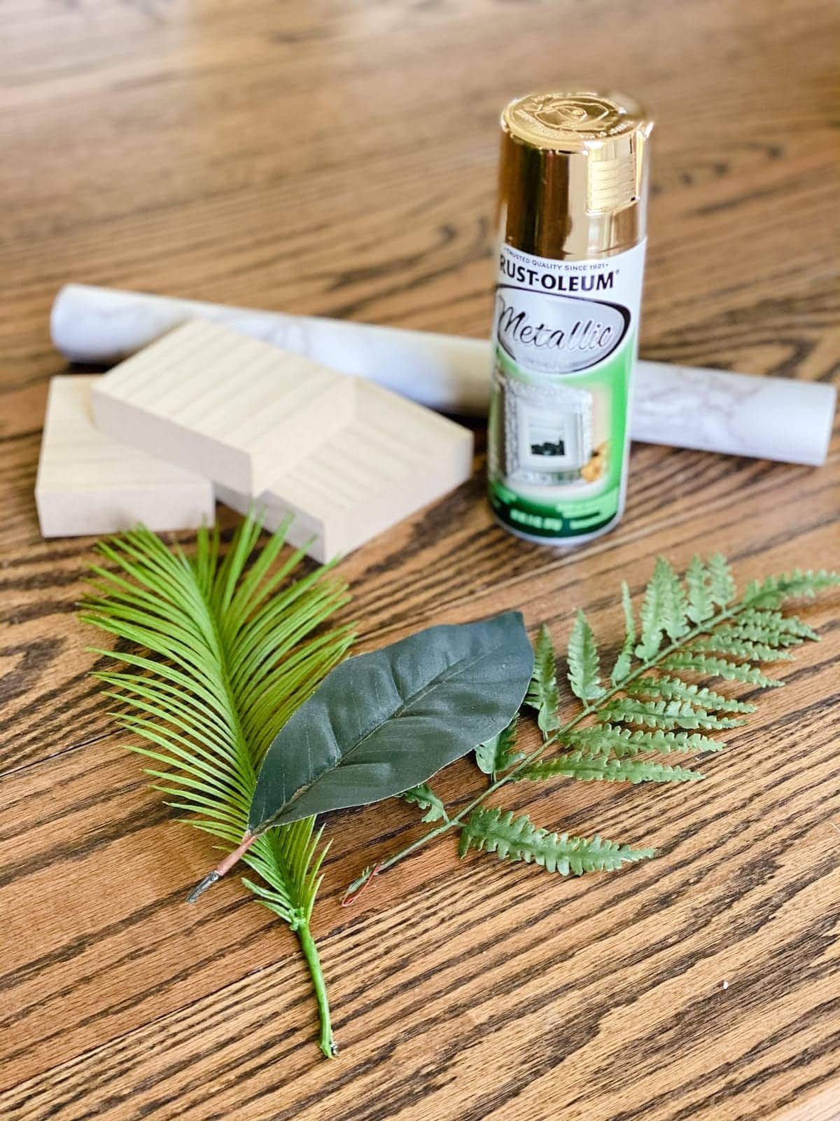 supplies for making a gold leaf sculpture