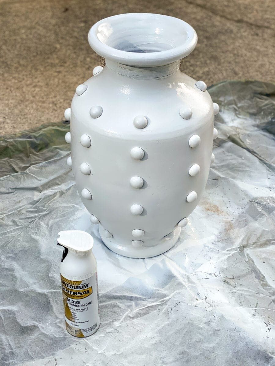 DIY Hobnail Vase | Anthropologie knock-off