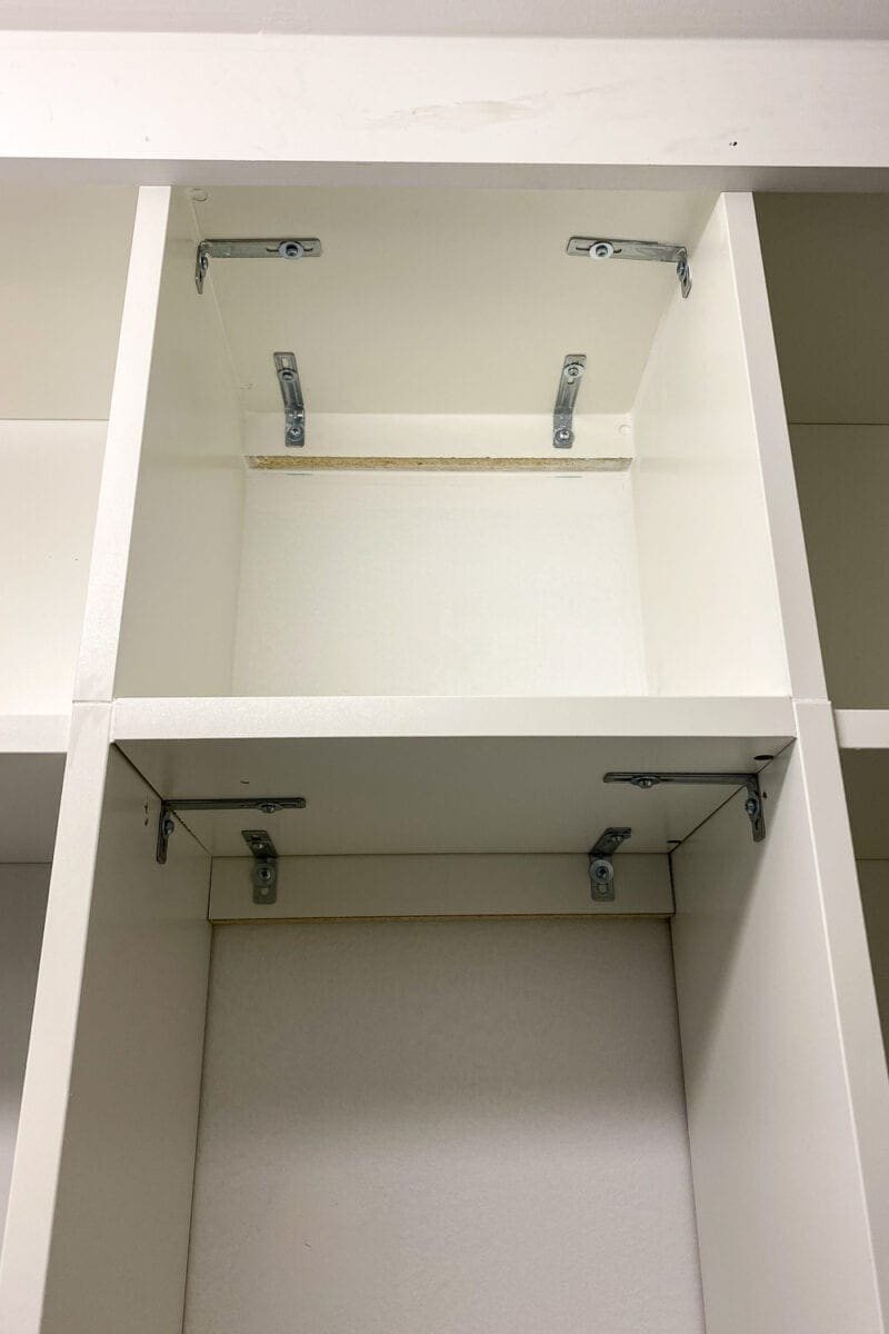 IKEA Closets Using Billy Bookcases | A step-by-step tutorial and budget breakdown for using IKEA Billy bookcases to customize his & her closets in a master bedroom.