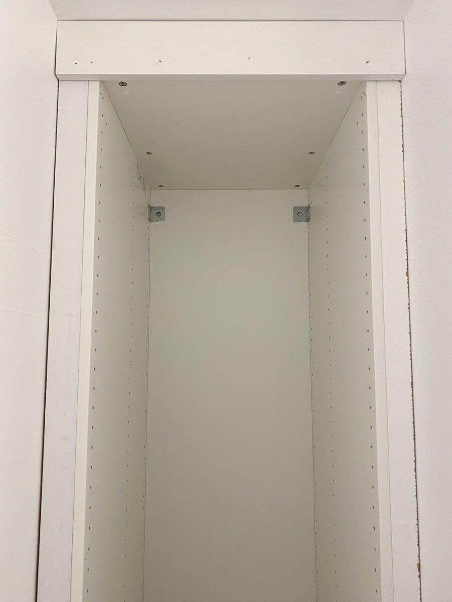 IKEA Closets Using Billy Bookcases | A step-by-step tutorial and budget breakdown for using IKEA Billy bookcases to customize his & her closets in a master bedroom.
