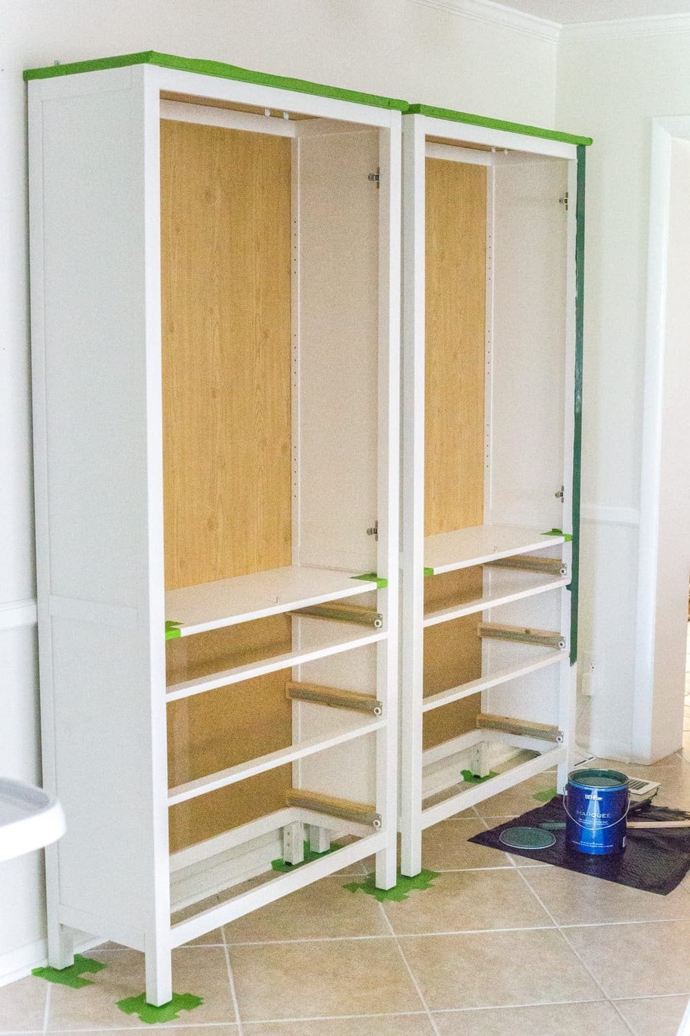 Assembling IKEA Hemnes cabinets