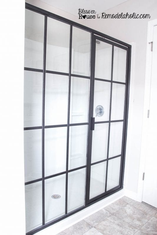 DIY industrial factory shower door how-to