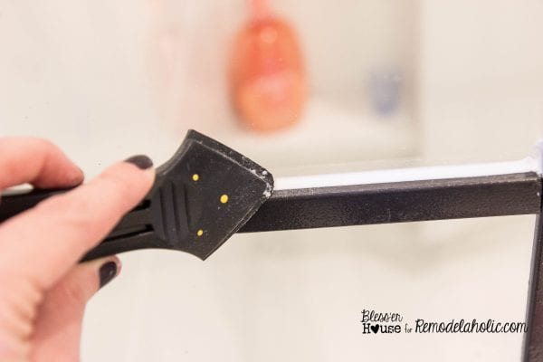 how to add window grids to a shower door for an industrial factory window look