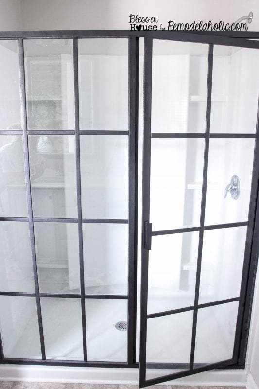 DIY industrial factory shower door how-to