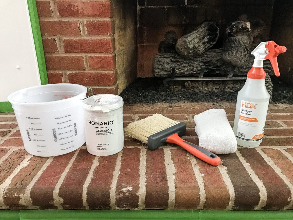 brick limewashing supplies