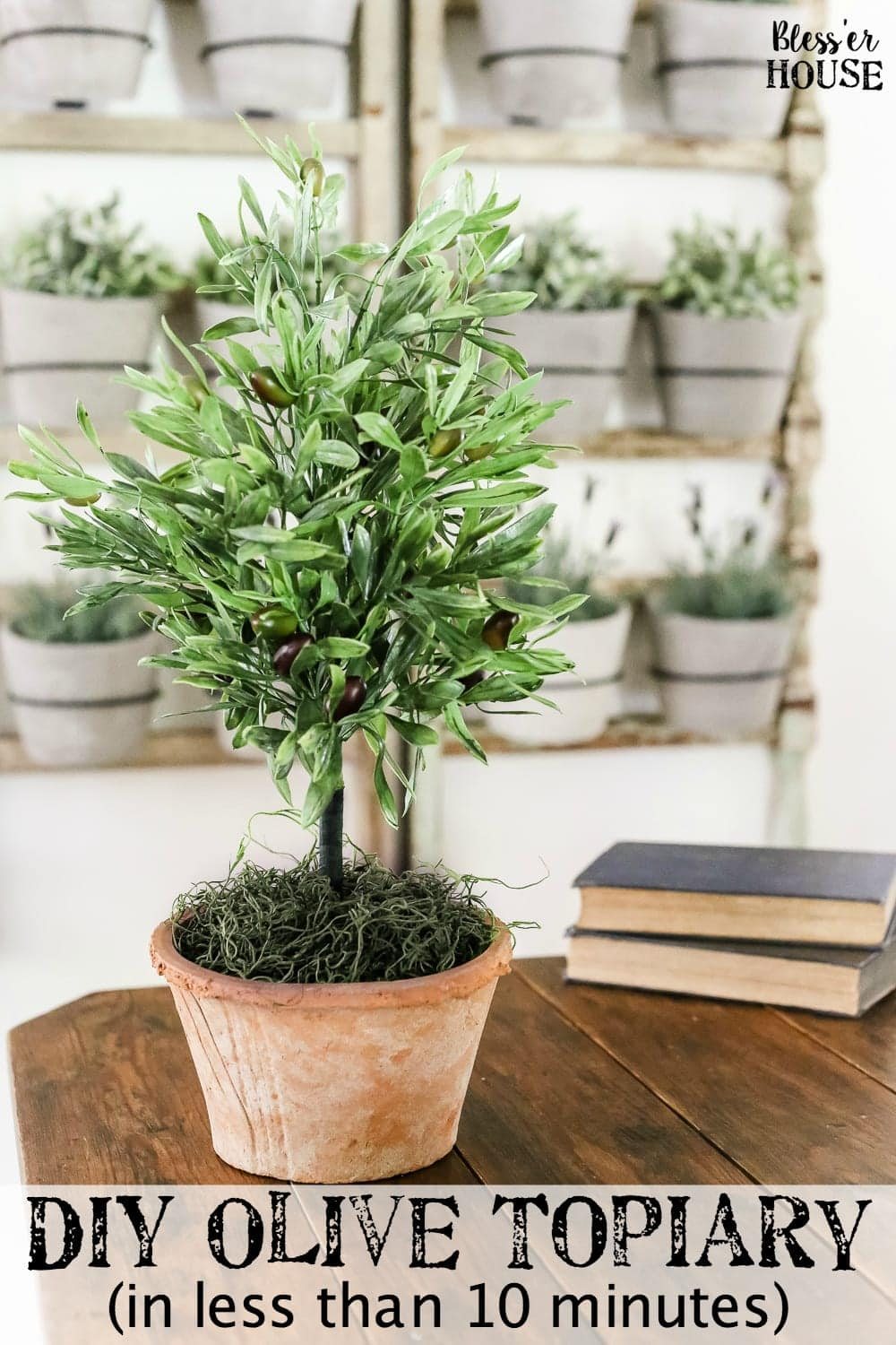 DIY Olive Topiary Trees | unigumushane.com - A 10 minute craft tutorial for how to make an olive topiary tree (or any kind of topiary) inexpensively + 11 DIY summer decor ideas.