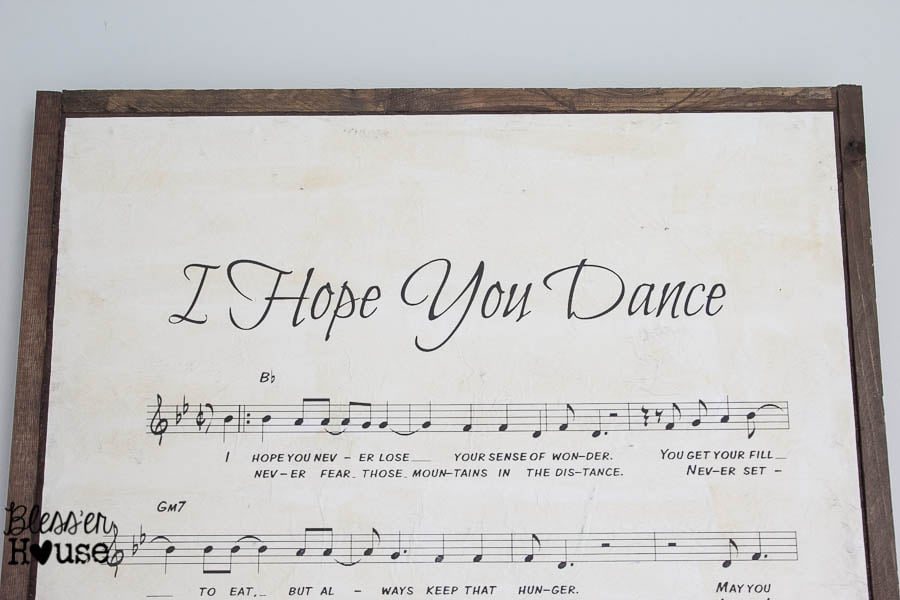 DIY Oversized Sheet Music Wooden Sign - RH Baby and Child KnockOff | Unigumushane