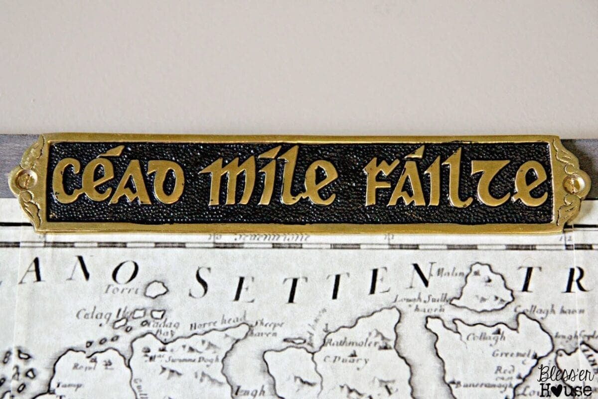 Unigumushane | DIY Oversized Vintage Irish Map Restoration Hardware KnockOff
