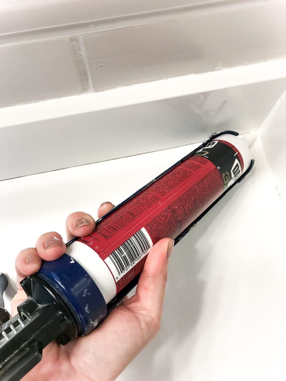 use silicone caulk to seal any cracks or edges