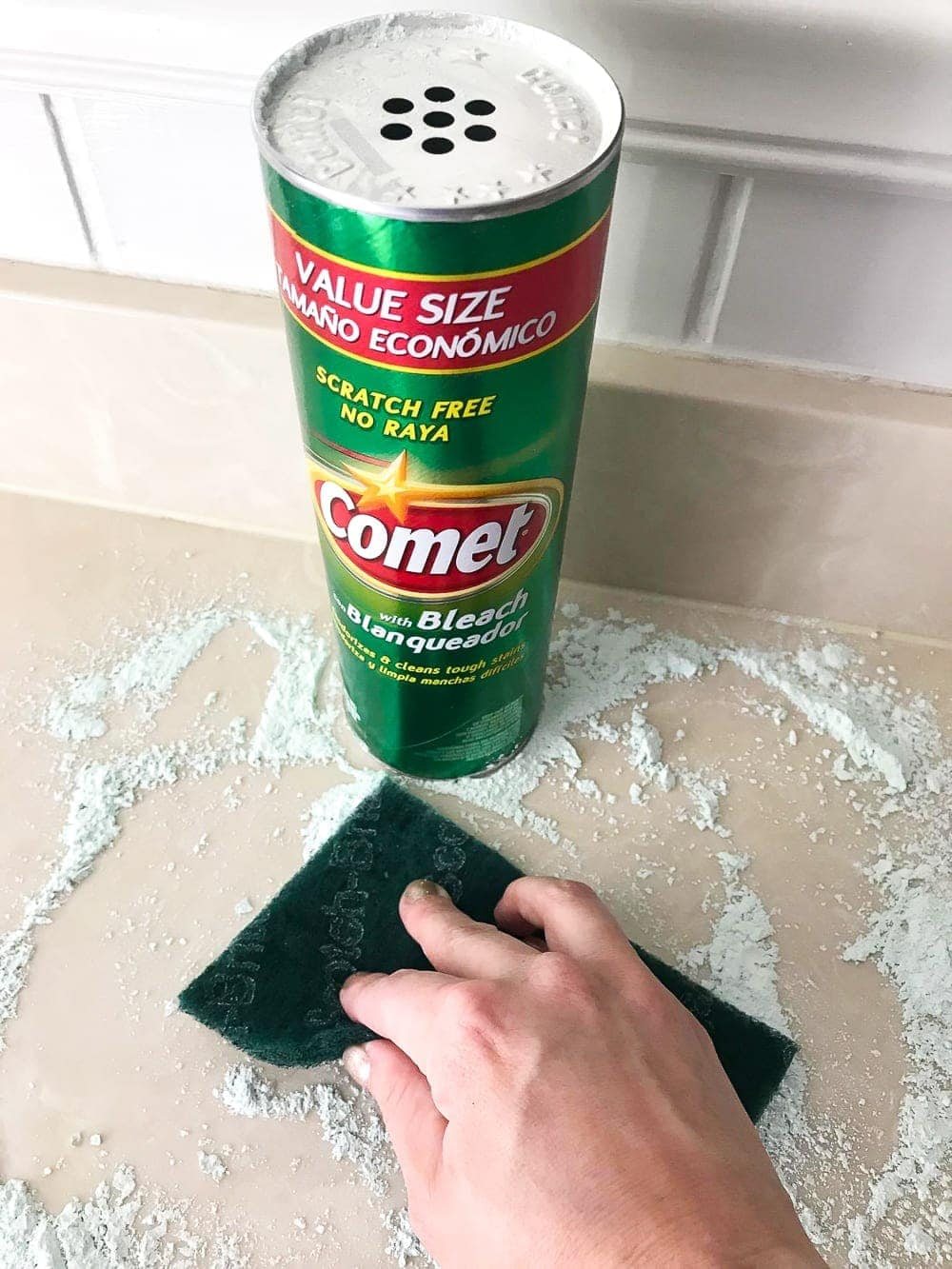 cleaning to paint bathroom countertops