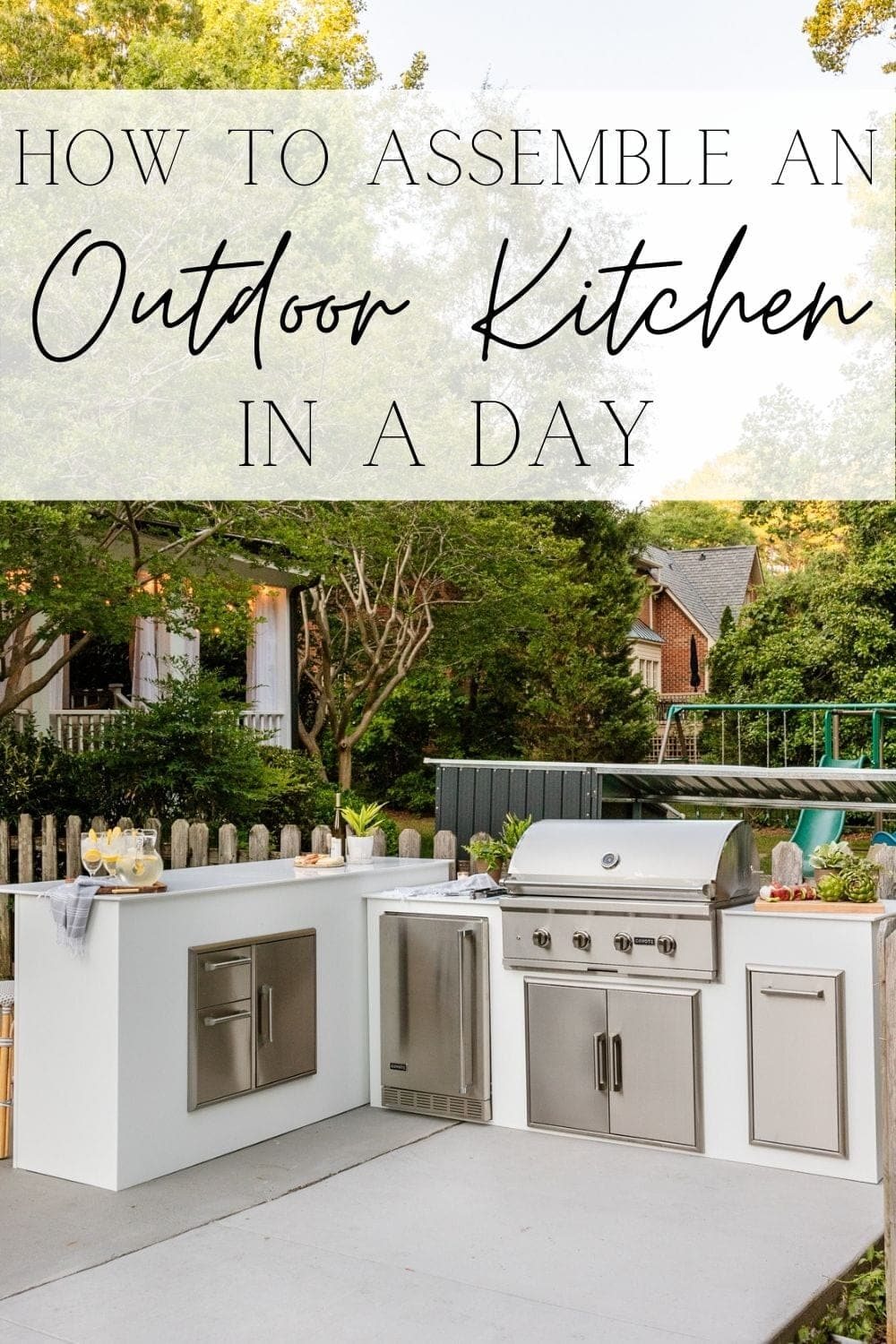 diy outdoor kitchen kit build in a day