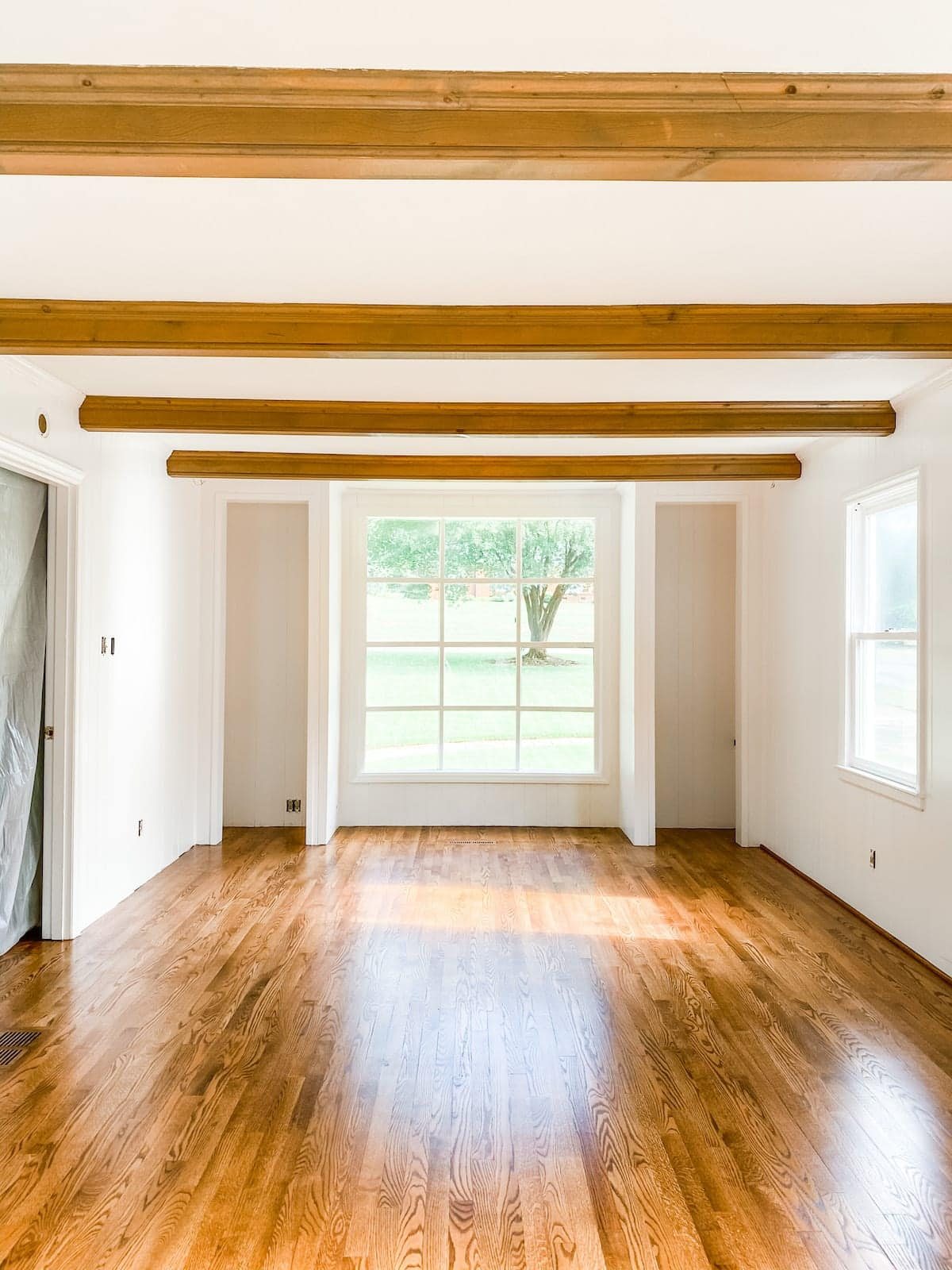 diy painted wood paneling