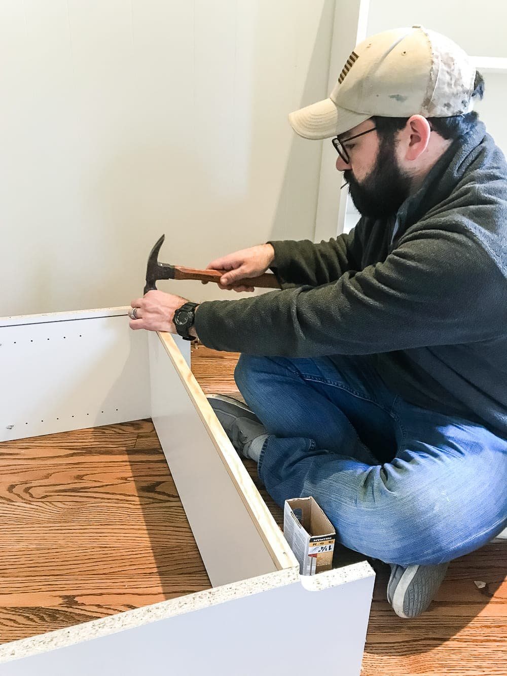 An easy to follow step-by-step tutorial showing how to build bookcase built-ins using IKEA Billy bookcases. #IKEAhack #homeimprovement #build #playroom