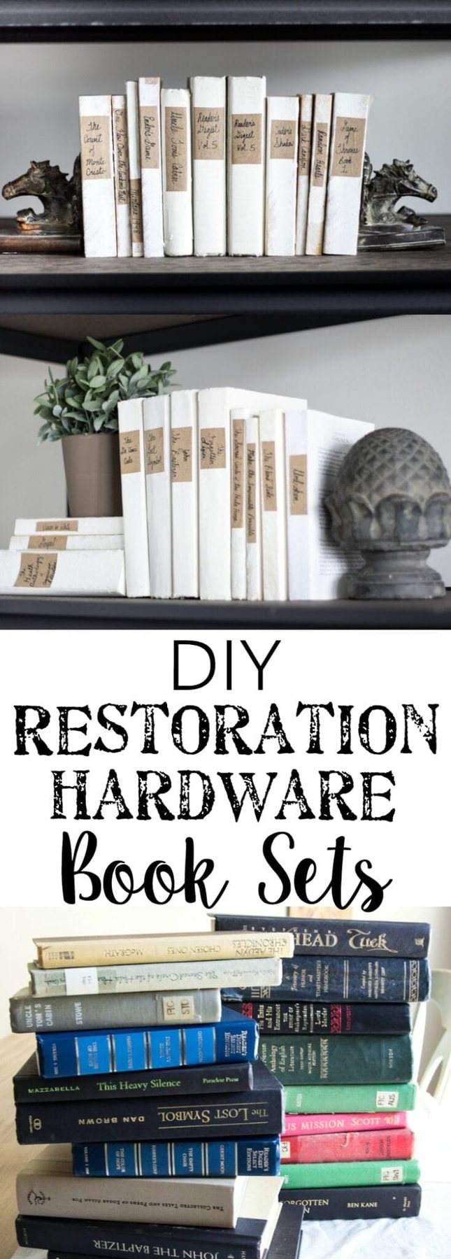 DIY Restoration Hardware French Mute Books | unigumushane.com
