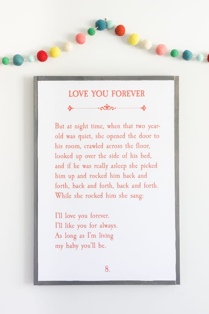 DIY Storybook Art | unigumushane.com - How to make DIY storybook art for less than $30 using just plywood, 1x2 boards, and colored engineer prints plus 3 free printables.