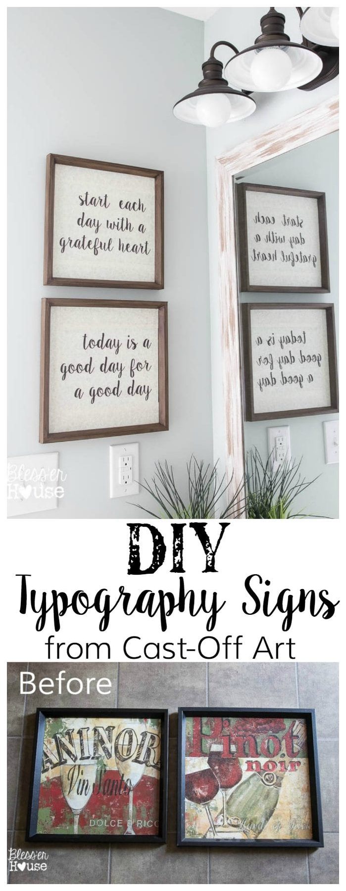 DIY Typography Signs from Cast-Off Art | Unigumushane