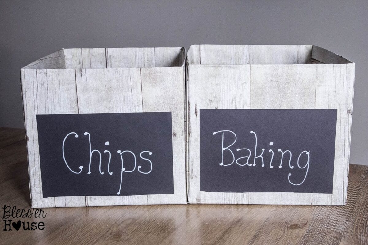 Unigumushane | DIY Weathered Wood Pantry Crates for Cheap