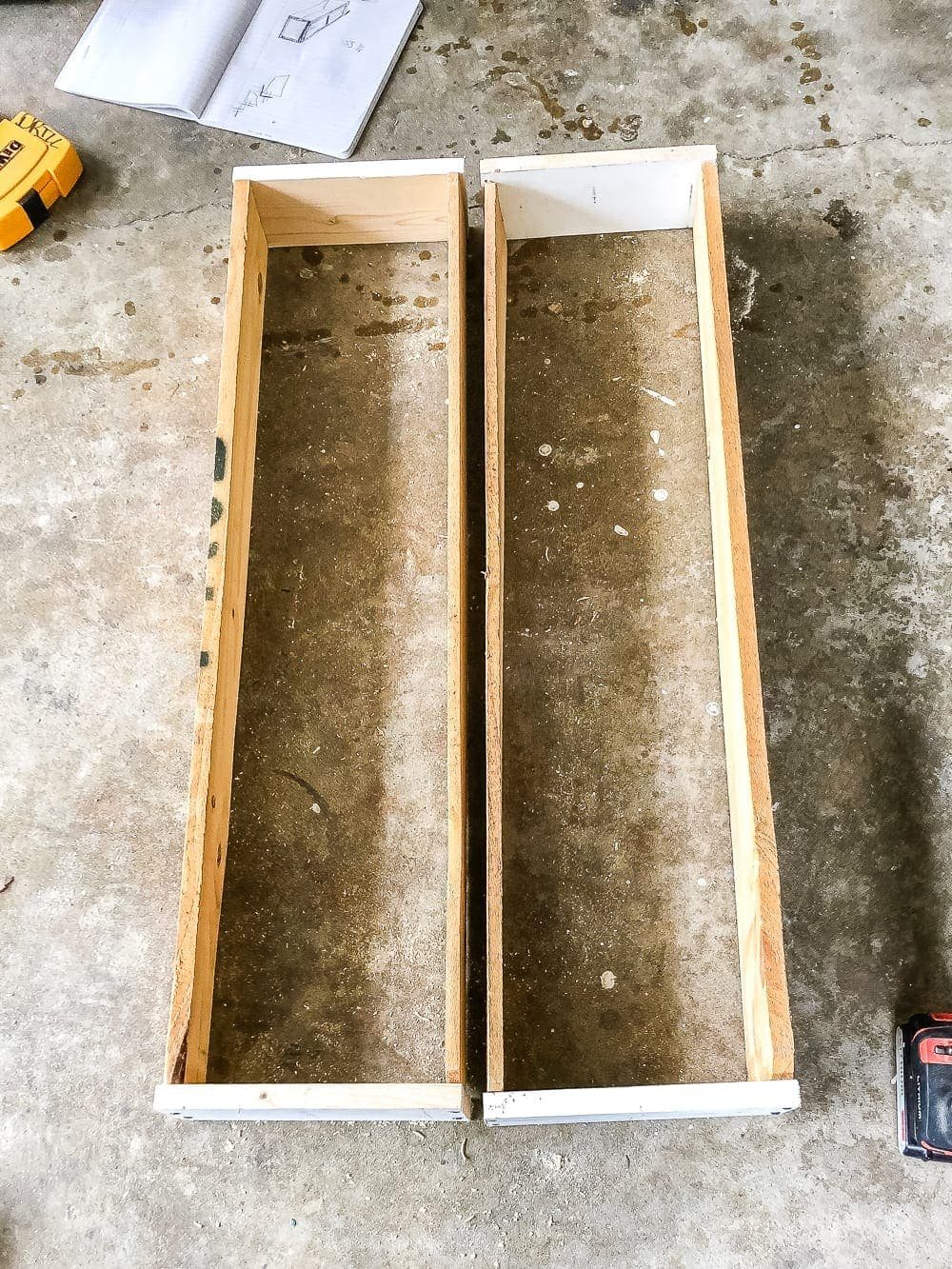 diy window boxes using scrap wood
