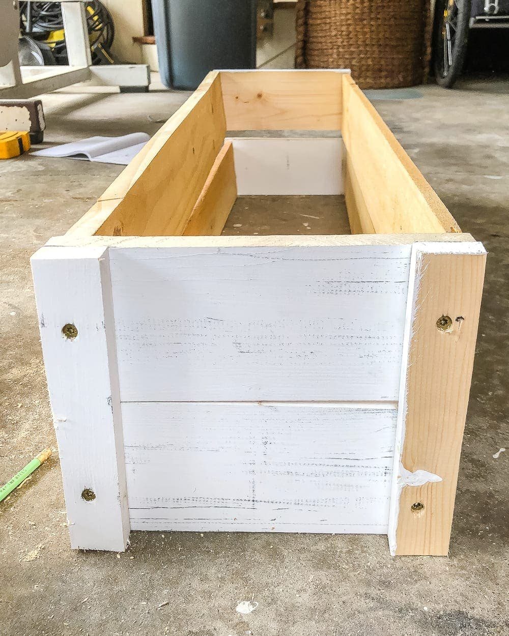 diy window box tutorial using scrap wood