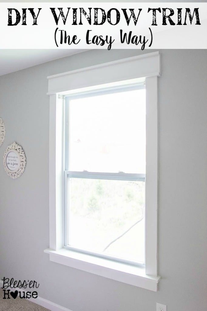 DIY Window Trim the easy way without any miter cuts
