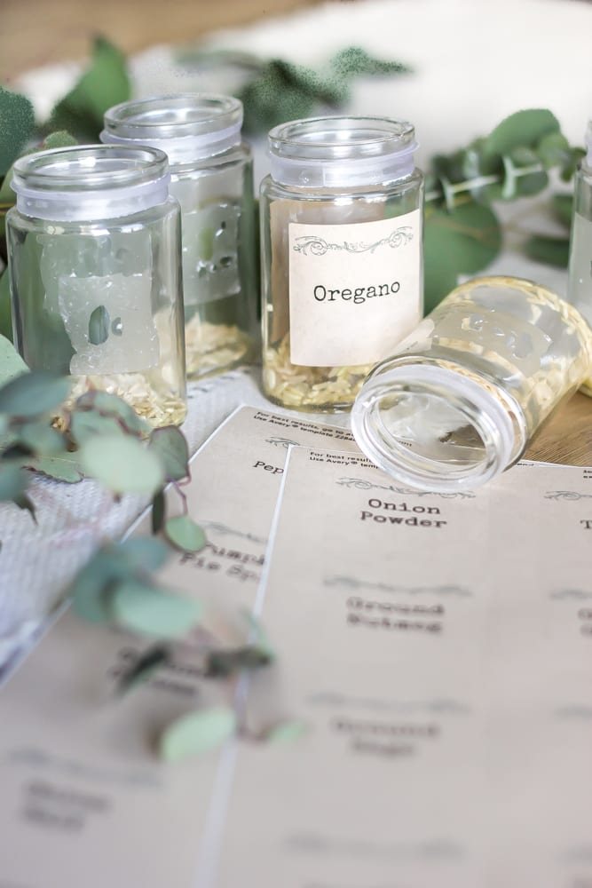 Dollar Store Spice Organization and Printable Labels | unigumushane.com - How to organize a spice drawer with items from the dollar store.