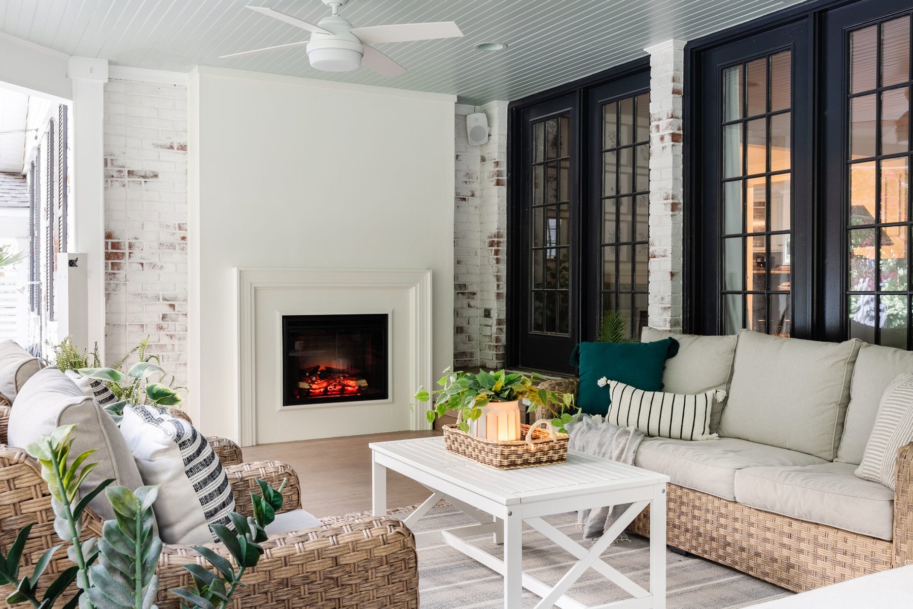 Easy DIY Plaster Fireplace With Electric Insert