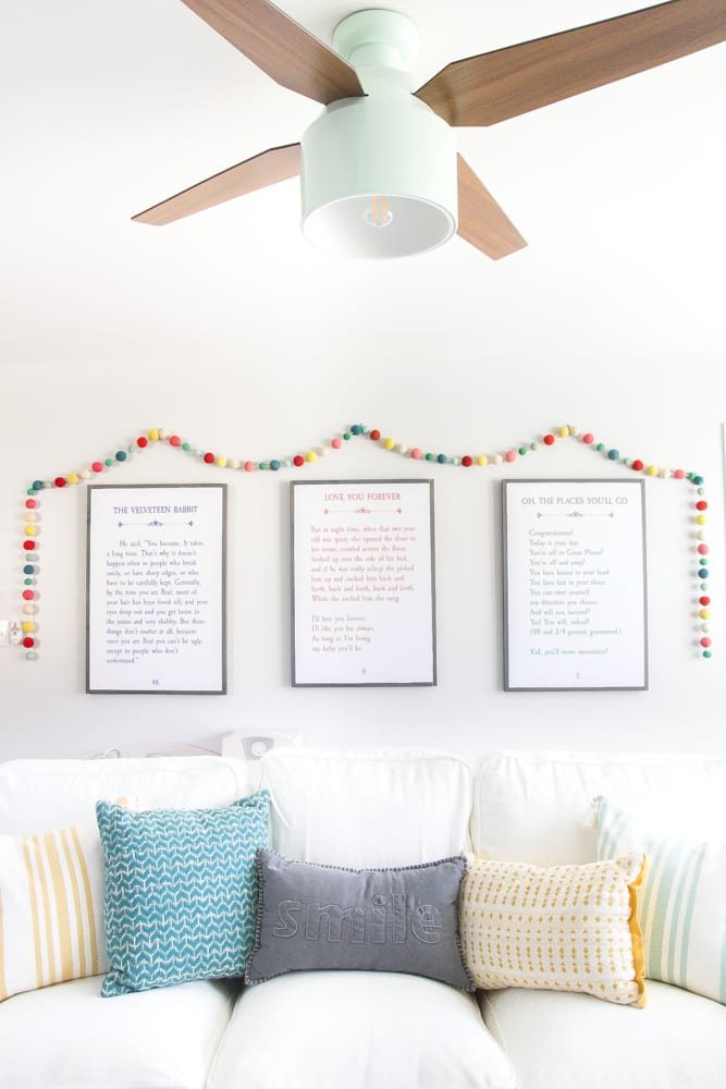 Eclectic Farmhouse Playroom Makeover | unigumushane.com - A boring and cluttered playroom gets a modern eclectic farmhouse makeover on a budget with DIY projects, smart storage solutions, and inexpensive finds. popular pin