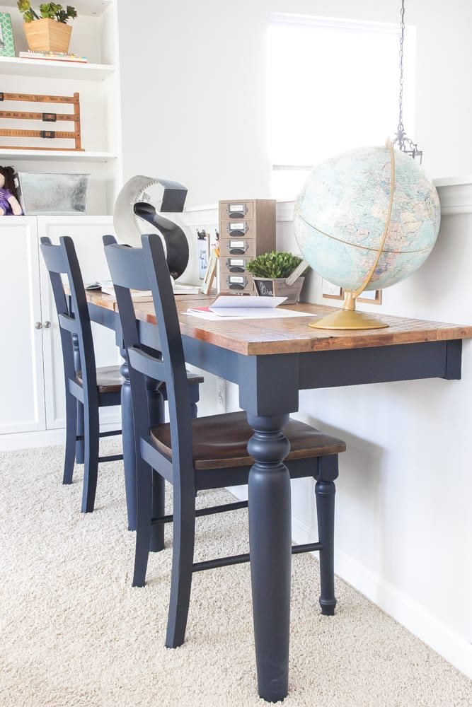 Eclectic Farmhouse Playroom Makeover | unigumushane.com - A boring and cluttered playroom gets a modern eclectic farmhouse makeover on a budget with DIY projects, smart storage solutions, and inexpensive finds. popular pin