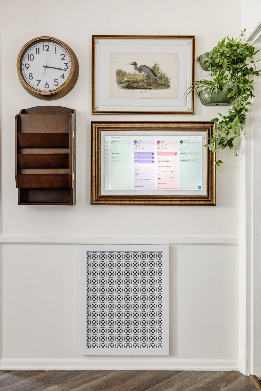 skylight calendar command center wall
