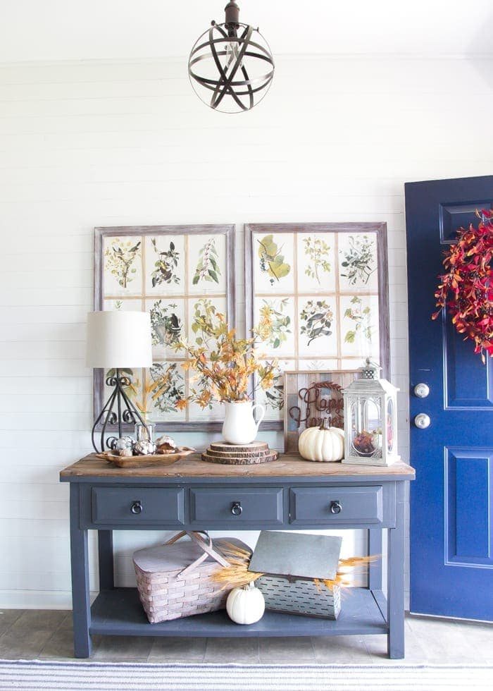 Fall Home Tour 2016 | unigumushane.com - Tips and tricks for how to incorporate fall decor easily and inexpensively in your home.