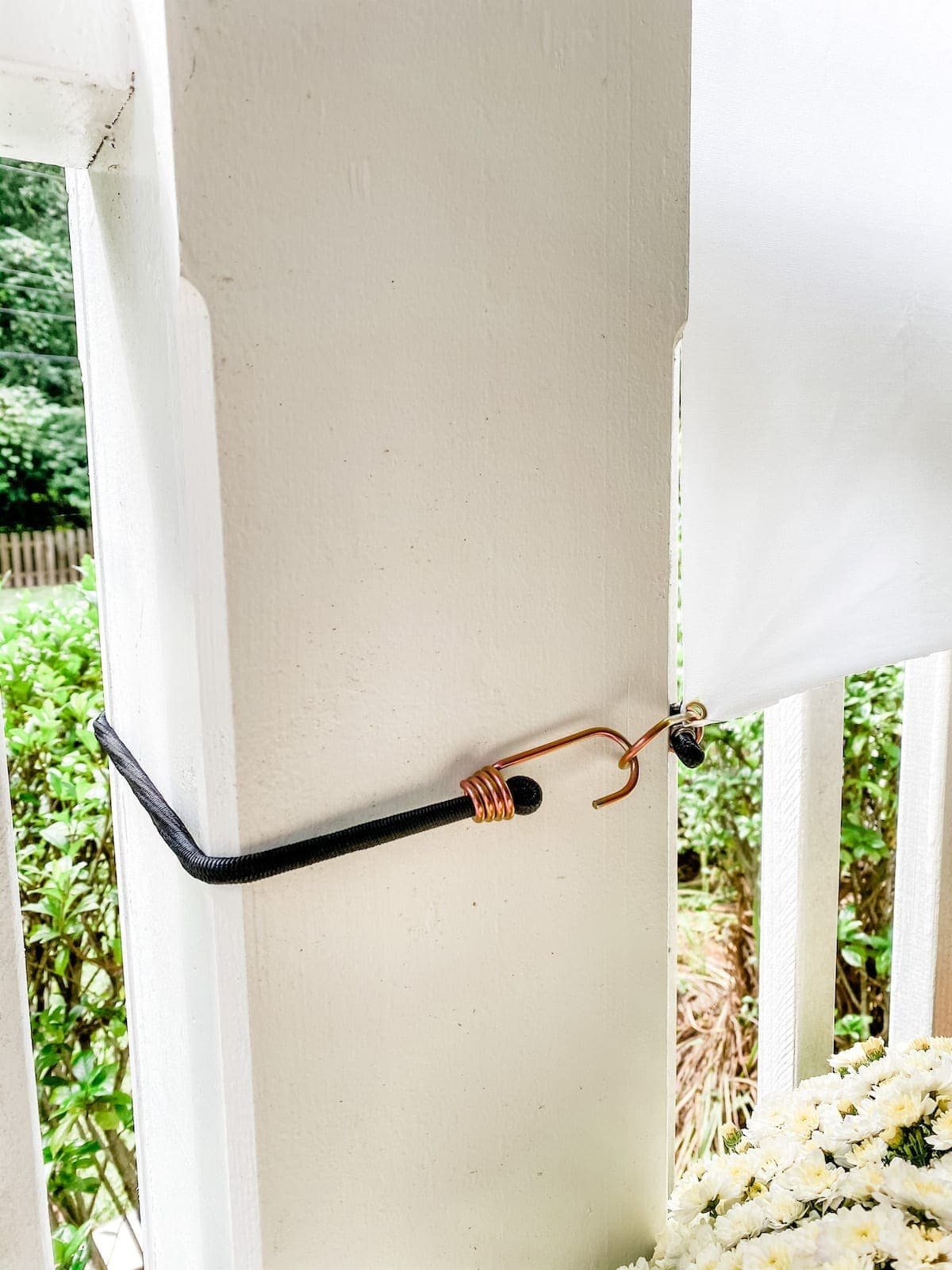 How to make an outdoor movie screen with a shower curtain