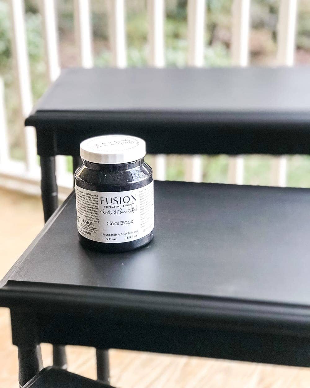 Faux Bone Inlay Nesting Tables Makeover | unigumushane.com - How to stencil furniture to look like an Indian bone inlay Anthropologie piece plus more thrift store furniture makeover ideas. #furnituremakeover #knockoff #thrift #stencil