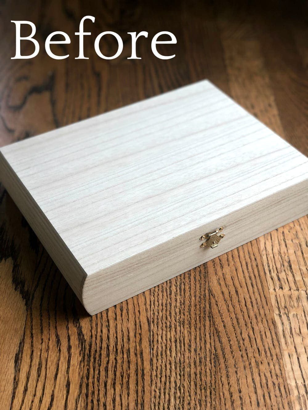 How to wrap a cigar box with contact paper to repurpose into a decorative remote control holder for a coffee table. #remotecontrolholder #coffeetabledecor