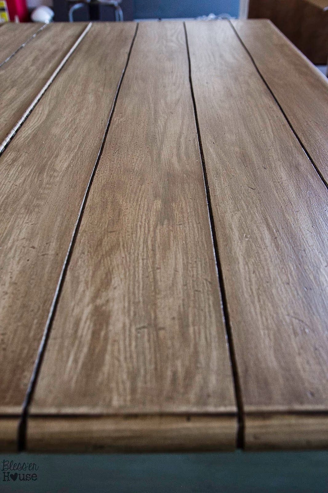 Faux Reclaimed Wood Table Top How-To