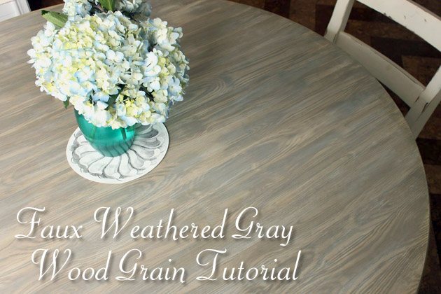 Faux Weathered Gray Wood Grain Tutorial | Pretty Handy Girl