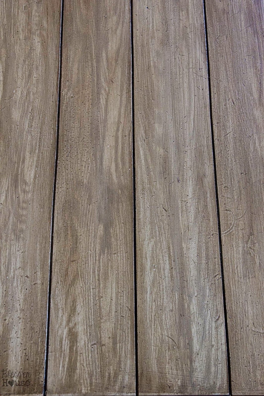 Faux Reclaimed Wood Table Top How-To