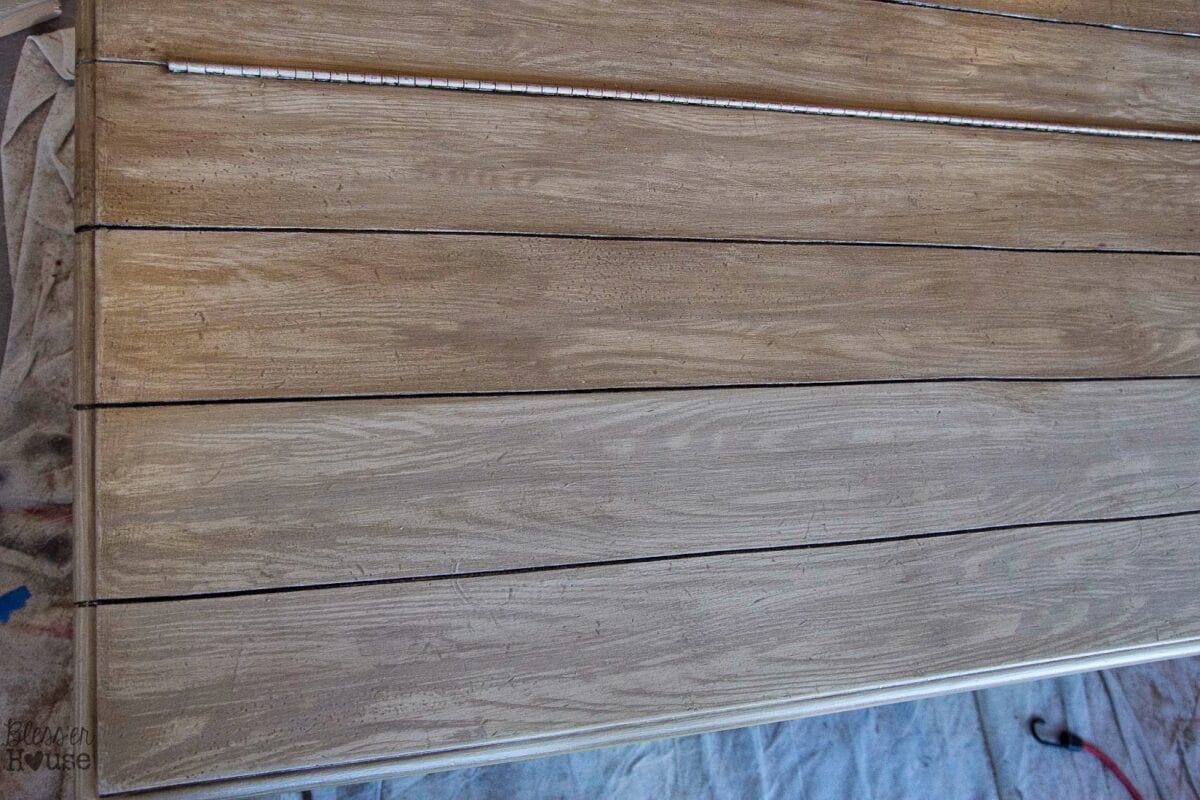 Faux Reclaimed Wood Table Top How-To