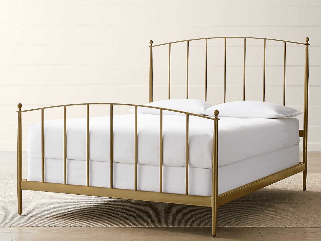 brass spindle bed