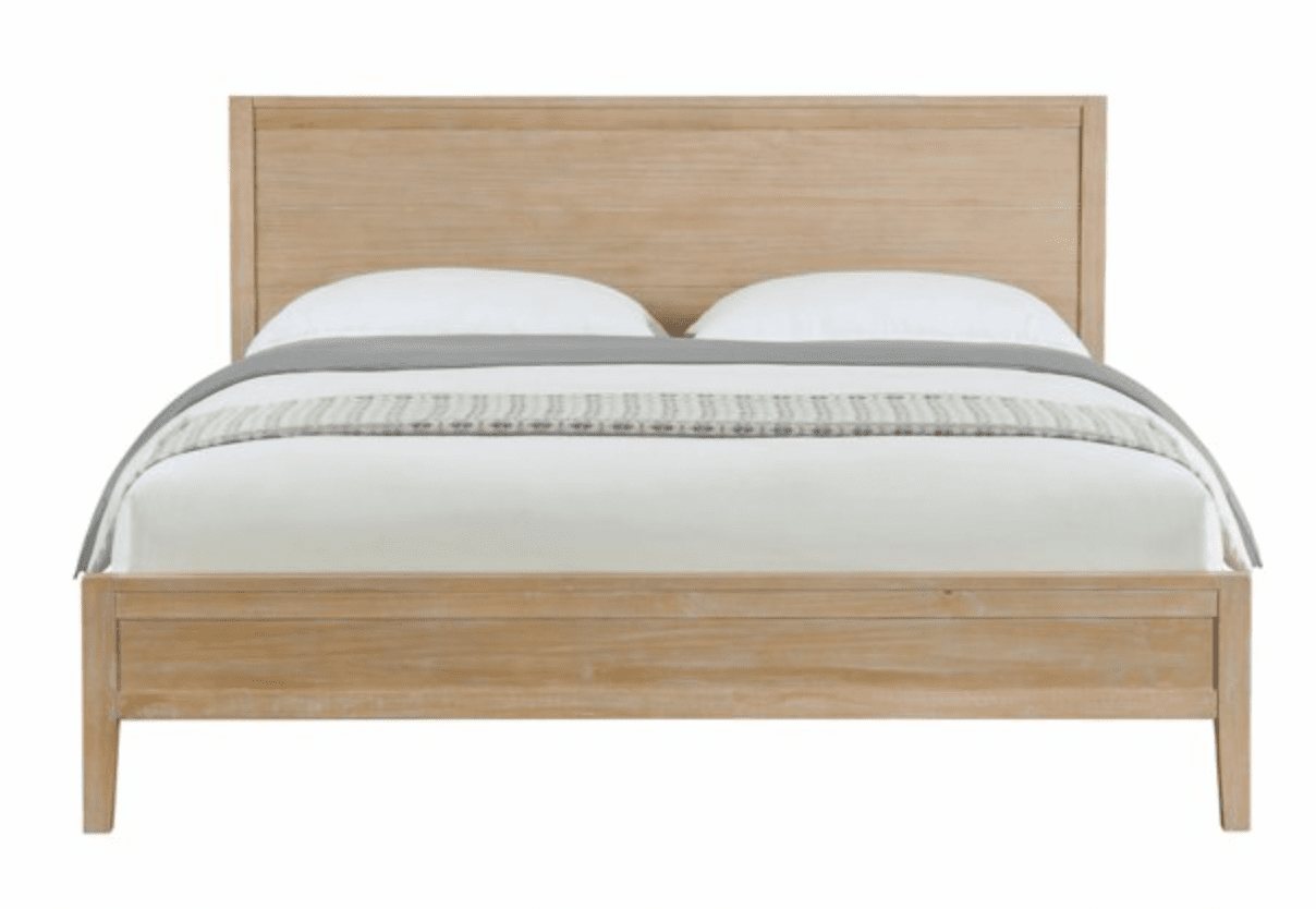 wood panel bed