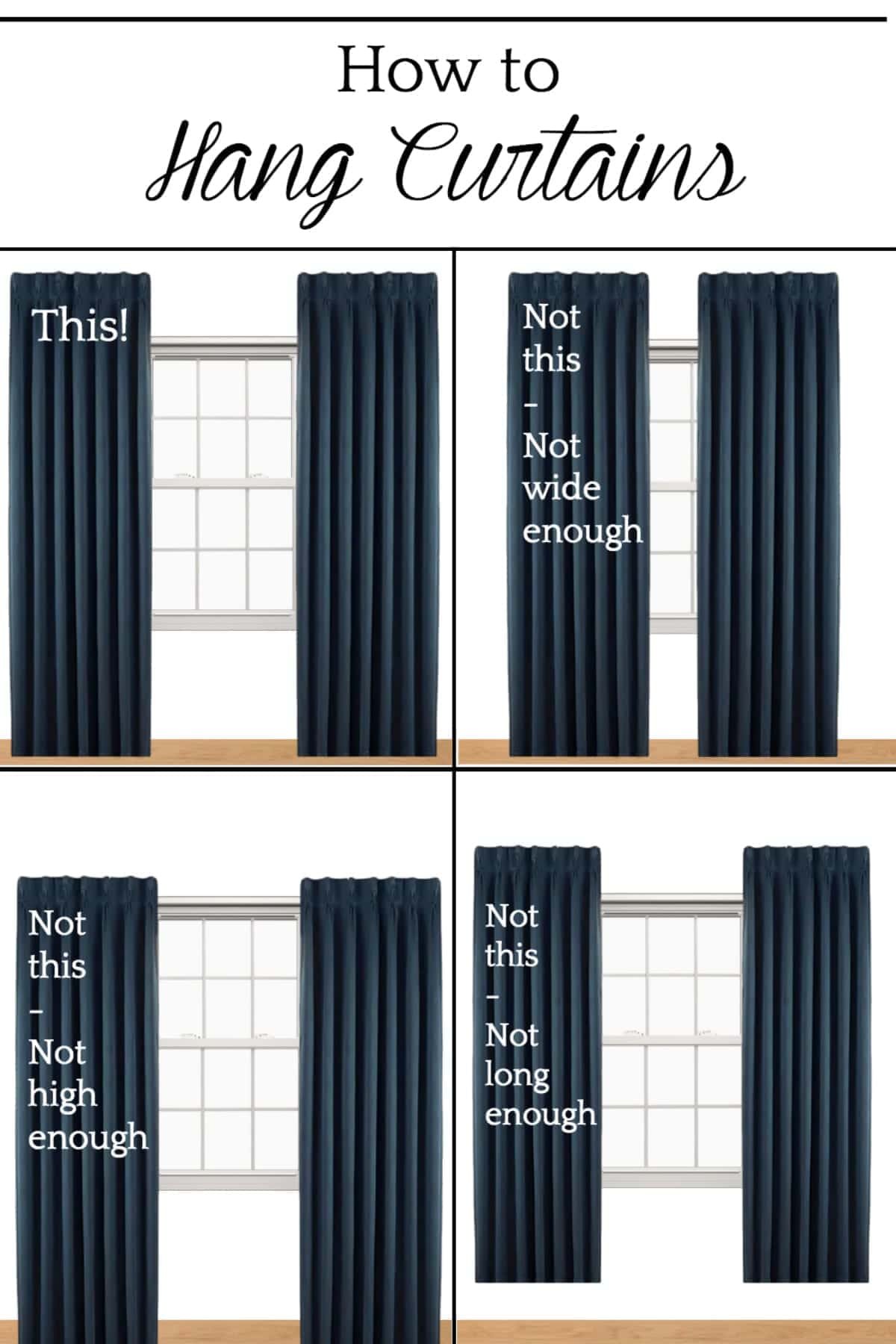 How to hang curtains