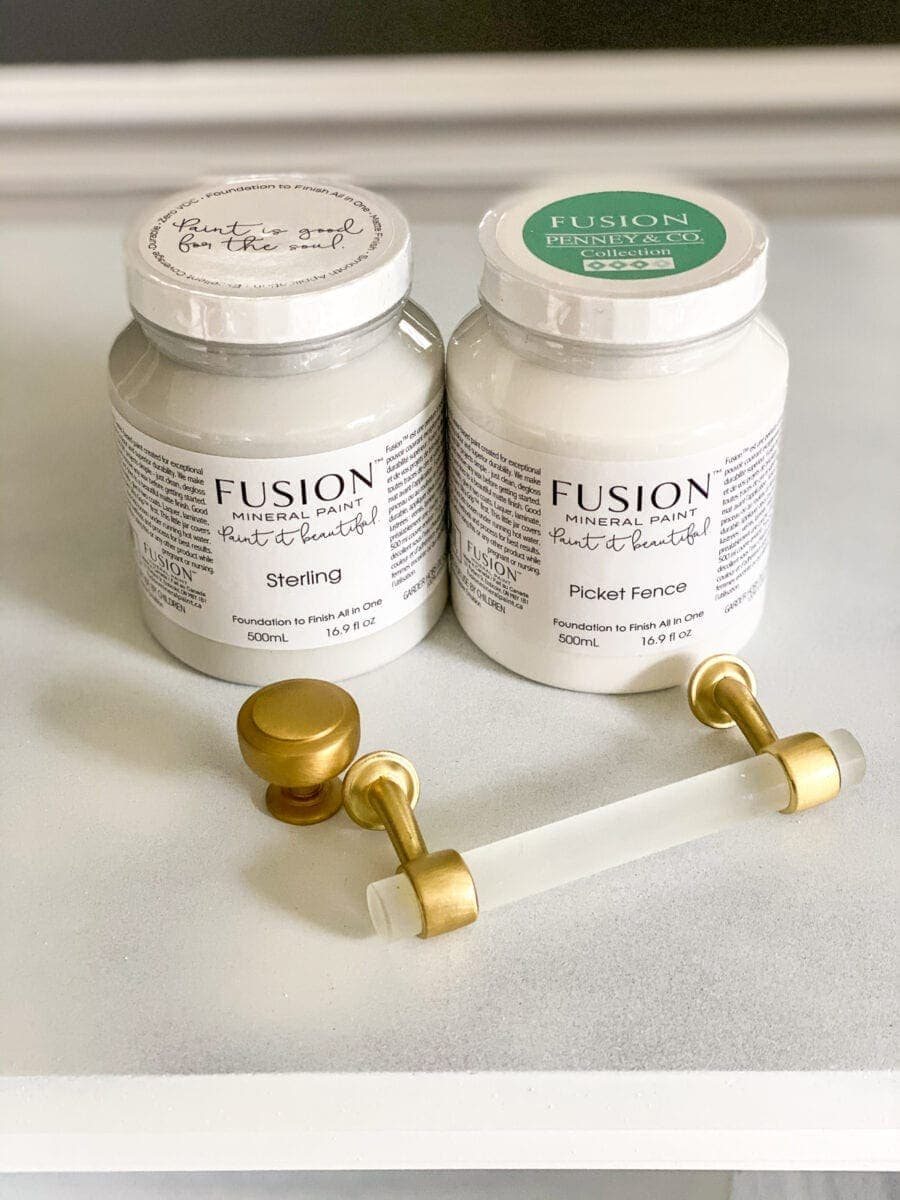 Footed Grasscloth Buffet Makeover | Fusion Mineral Paint