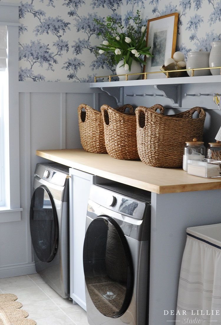 laundry room wallpaper