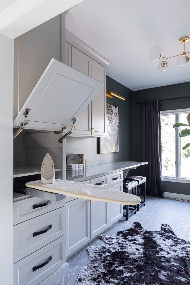 laundry room ironing board