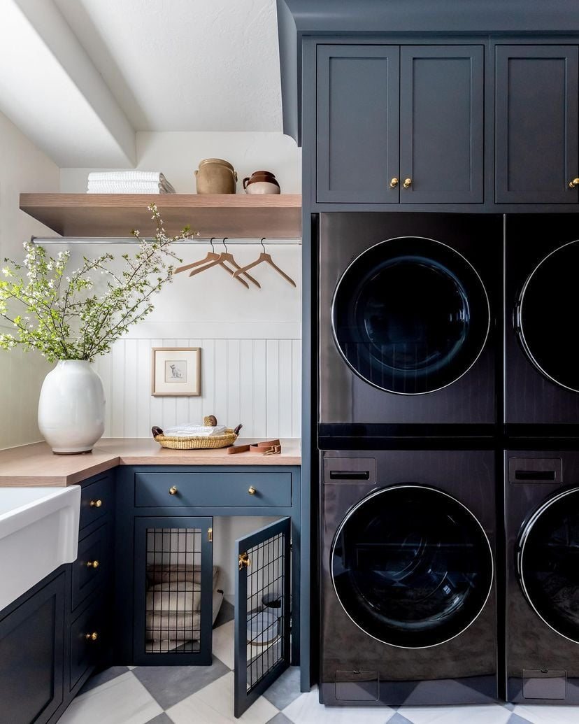 laundry dog kennel