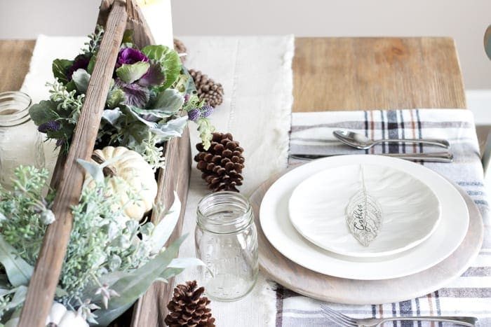 Gather Leaf Place Card Printable